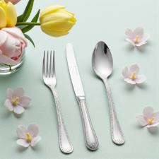 Faqueiro em ao inox Wolf Geneve 130 peas: Design clssico e durabilidade para 12 pessoas