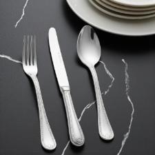 Faqueiro em ao inox Wolf Geneve 130 peas: Design clssico e durabilidade para 12 pessoas