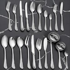 Faqueiro em ao inox Wolf Geneve 130 peas: Design clssico e durabilidade para 12 pessoas