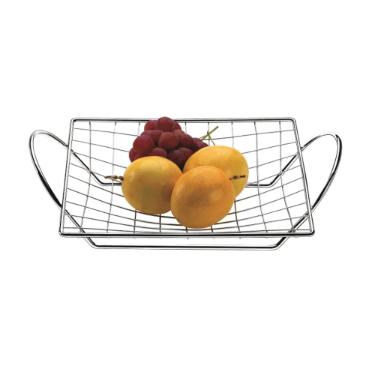Fruteira de mesa com ala Utimil 35x43x13cm cromado