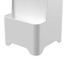 Dispenser para detergente esponja Stolf Cromo Smile 650ml branco