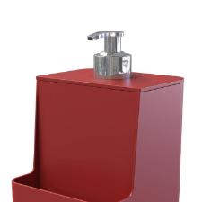 Dispenser para detergente esponja Stolf Cromo Smile 650ml vermelho