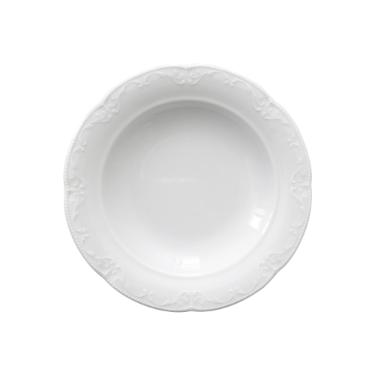 Prato fundo em porcelana Mesatua Sense 22cm branco