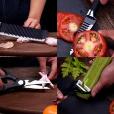 Jogo de facas de cozinha em ao Xnamai Ecooda 6 peas