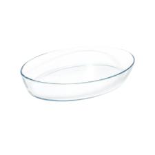 Assadeira oval em vidro Casta 35x24x6,5cm 3,2 litros incolor