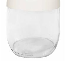 Garrafa em vidro sodo-clcico com tampa Casta 8x8x15,2cm 425ml