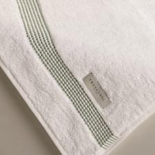 Jogo de banho e rosto Trussardi Reali 2 peas 86cmx1,50m Branco/Verde