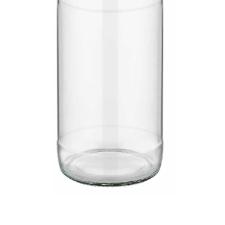 Garrafa em vidro sodo-clcico Casta 8,5x27cm 750ml cinza