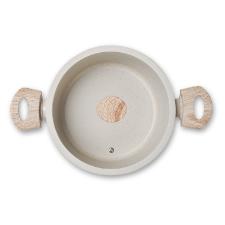 Jogo de panelas antiaderente Brinox Ceramic Life Sirius 6 peas vanilla