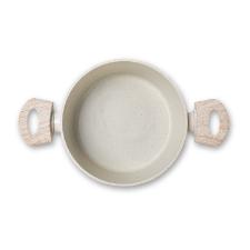 Jogo de panelas antiaderente Brinox Ceramic Life Sirius 6 peas vanilla