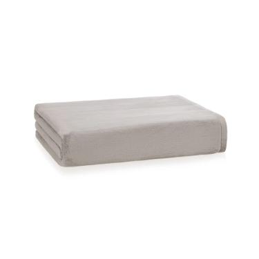 Cobertor King 240x290cm Microfibra Aveludado Trussardi Nales Cenere