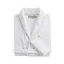 Roupo 100% Algodo Feminino P Trussardi Amlia Branco e Nocciola