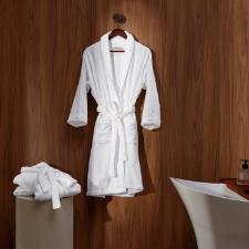 Roupo 100% algodo Trussardi Masculino Barone Branco Grande