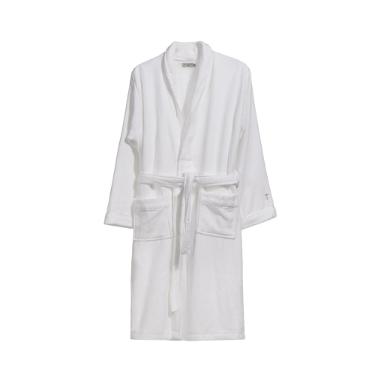 Roupo 100% Algodo Masculino GG Trussardi Barone Branco e Marrom