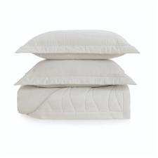 Colcha Trussardi Novara 300 fios em algodo Egpcio 2,60mx2,80m Queen Branco