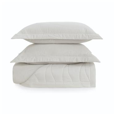 Colcha Trussardi Novara 300 fios em algodo Egpcio 2,60mx2,80m Queen Branco