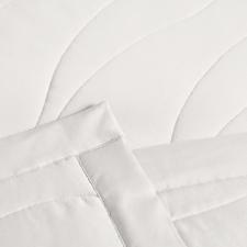 Colcha Trussardi Novara 300 fios em algodo Egpcio 2,60mx2,80m Queen Branco