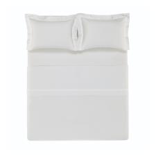 Jogo de lenol Trussardi Vercelli 300 fios em algodo Queen Branco