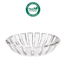 Centro de mesa redondo em bio plstico Guzzini Dolcevita 25x6,5cm prola