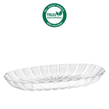 Bandeja para servir em bio plstico Guzzini Dolcevita 38x19x4,5cm prola