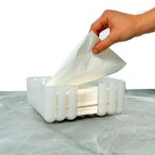 Porta-guardanapo quadrado em bio plstico Guzzini Dolcevita 19,6x8,4cm prola