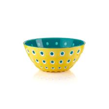 Saladeira bowl em acrlico Guzzini Le Murrine 25cm amarelo com gua marinha