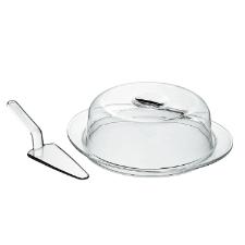 P para bolo em acrlico Guzzini Happy Hour 28cm incolor