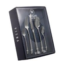 Faqueiro em Ao Inox Wolff Viena 30 Peas com Caixa Litografada ideal para presente: Charme e Praticidade para Sua Mesa