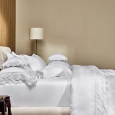 Edredom King 290x250cm 100% Algodo Egpcio Trussardi Romanza Branco