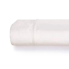 Lenol com elstico Trussardi Grasso cetim 300 fios king 193x203x40cm branco