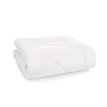 Edredom Trussardi Grasso cetim 300 Fios casal 220x270cm branco