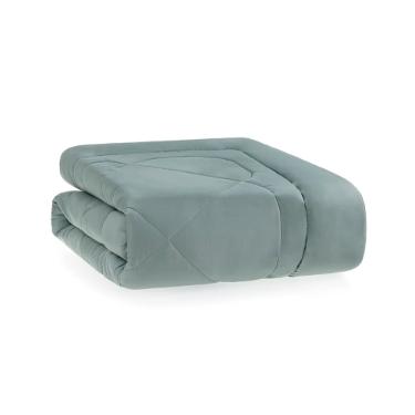 Edredom Trussardi Grasso cetim 300 Fios solteiro 180x270cm azul mar