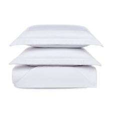 Colcha com porta-travesseiro Trussardi Vincenzo em algodo 260X280cm queen branco
