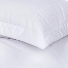 Colcha com porta-travesseiro Trussardi Vincenzo em algodo 260X280cm queen branco