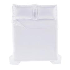 Colcha com porta-travesseiro Trussardi Vincenzo em algodo 260X280cm queen branco