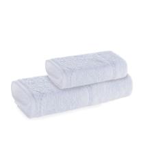 Jogo Lavabo e Rosto 100% algodo Trussardi Raffinato Branco