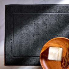 Toalha de piso Trussardi Stare em algodo 86x60cm chumbo