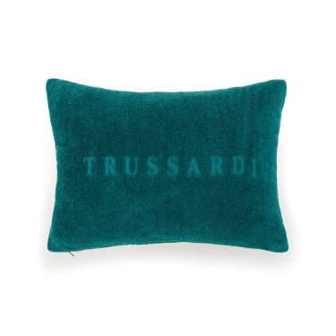 Almofada de piscina em algod�o Trussardi Levanto 30x40cm smeraldo