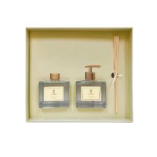 Jogo de leo em vidro Trussardi Calabria difusor e sabonete 200ml 2 peas