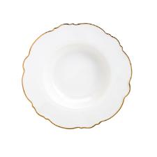 Jogo de jantar em porcelana Wolff Maldivas 42 peas filete ouro 18179