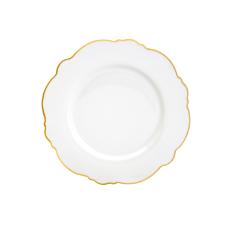 Jogo de jantar em porcelana Wolff Maldivas 42 peas filete ouro 18179