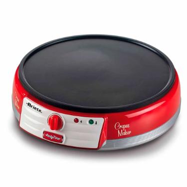 Mquina para crepes Ariete 202 Retr Party Time vermelha 1000w 220 volts