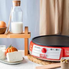 Mquina para crepes Ariete 202 Retr Party Time vermelha 1000w 220 volts
