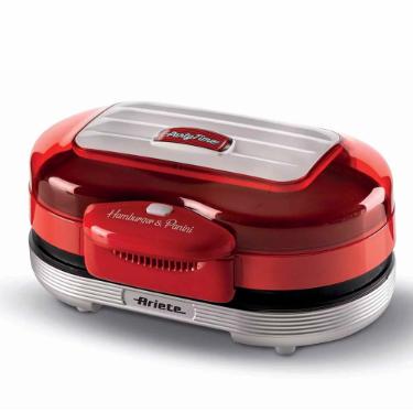 Grill Sanduicheira Burger Ariete 205 Retr Party Time vermelha 1200w 220 volts
