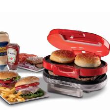 Grill Sanduicheira Burger Ariete 205 Retr Party Time vermelha 1200w 220 volts