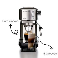 Mquina de caf expresso Ariete 1380 Jade Metal Compacta 15 BAR 1300w 220 volts