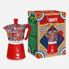 Cafeteira moka em alumnio 6 xcaras Bialetti Dolce & Gabbana 270ml vermelha