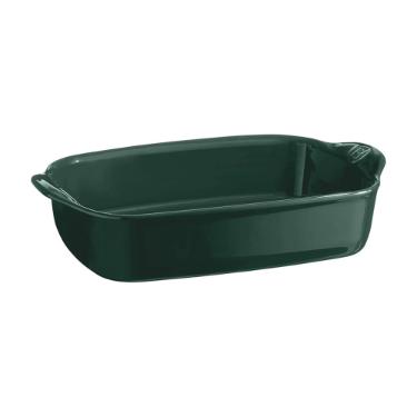 Travessa retangular em cermica Emile Henry 29x19cm verde