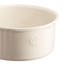Travessa para souffle em cermica Emile Henry 23cm areia