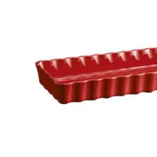 Travessa de Cermica Retangular Emile Henry Flubbing 36,5x15cm vermelha